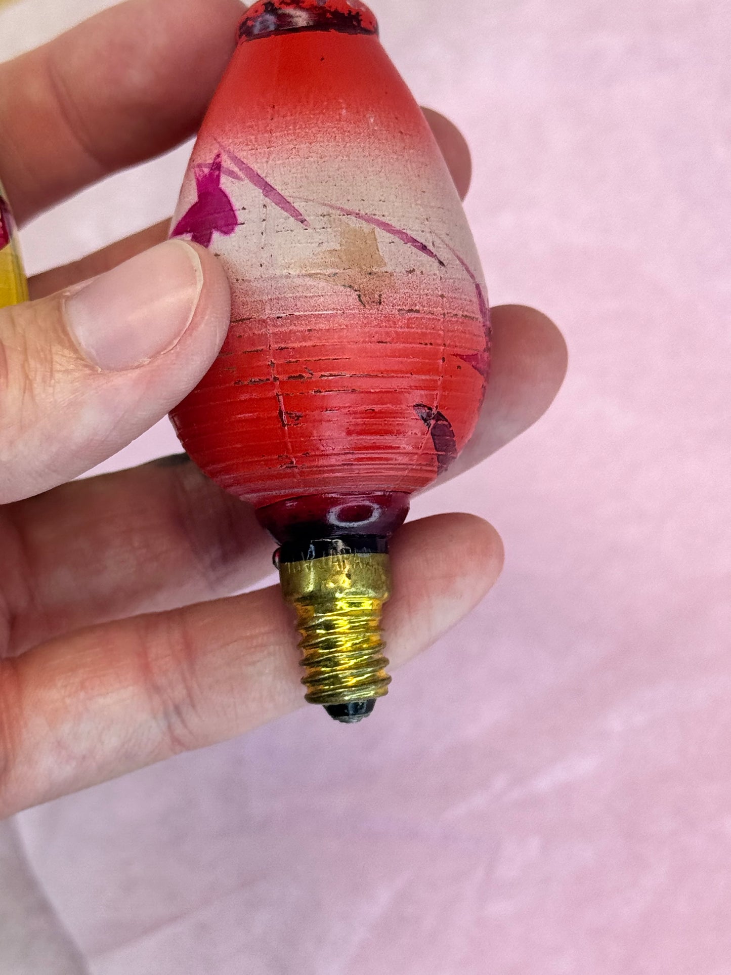 Vintage Japan Christmas Lantern Light Bulbs #1676