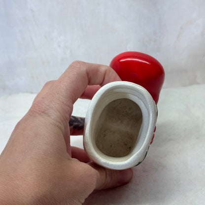 Holt Howard Santa Christmas Boot Vase Dish Vintage Japan 1960 Small #2056