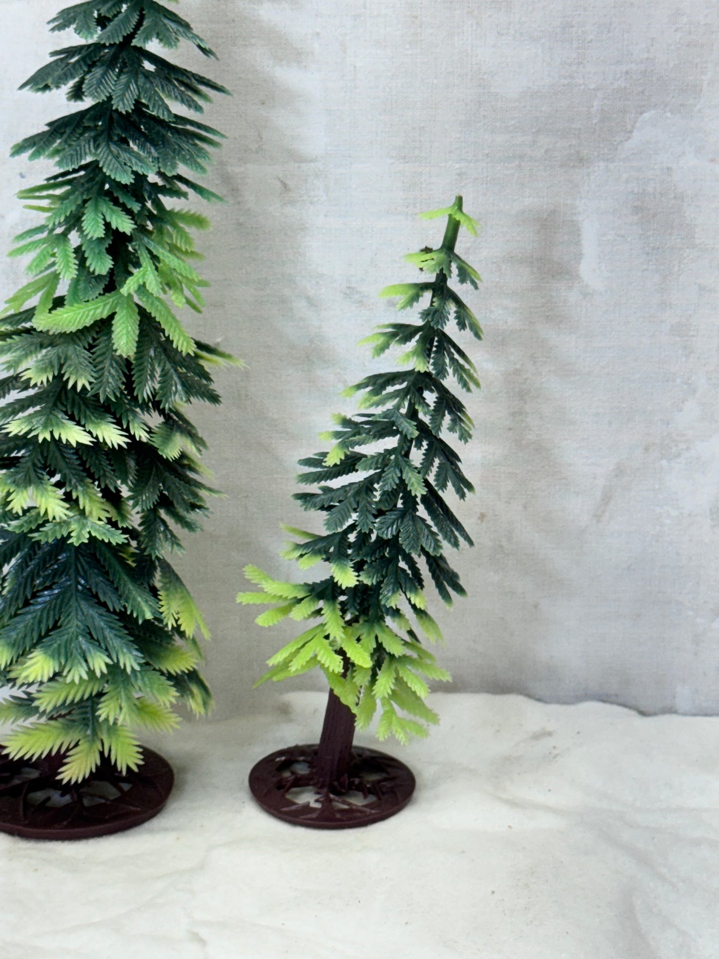 Vintage Plastic Christmas Pine Trees #1739
