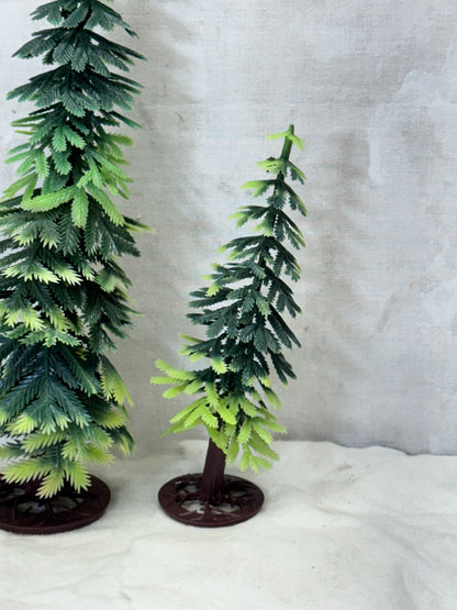 Vintage Plastic Christmas Pine Trees #1739