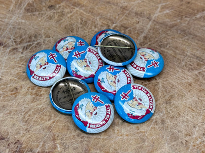 Santa Vintage Pinbacks National Tuberculosis Association #1627