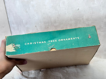 Fantasia Christmas Ornament Box Empty Vintage #1929