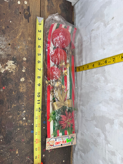 Santa Land Christmas Door HangerNOS Vtg #1737