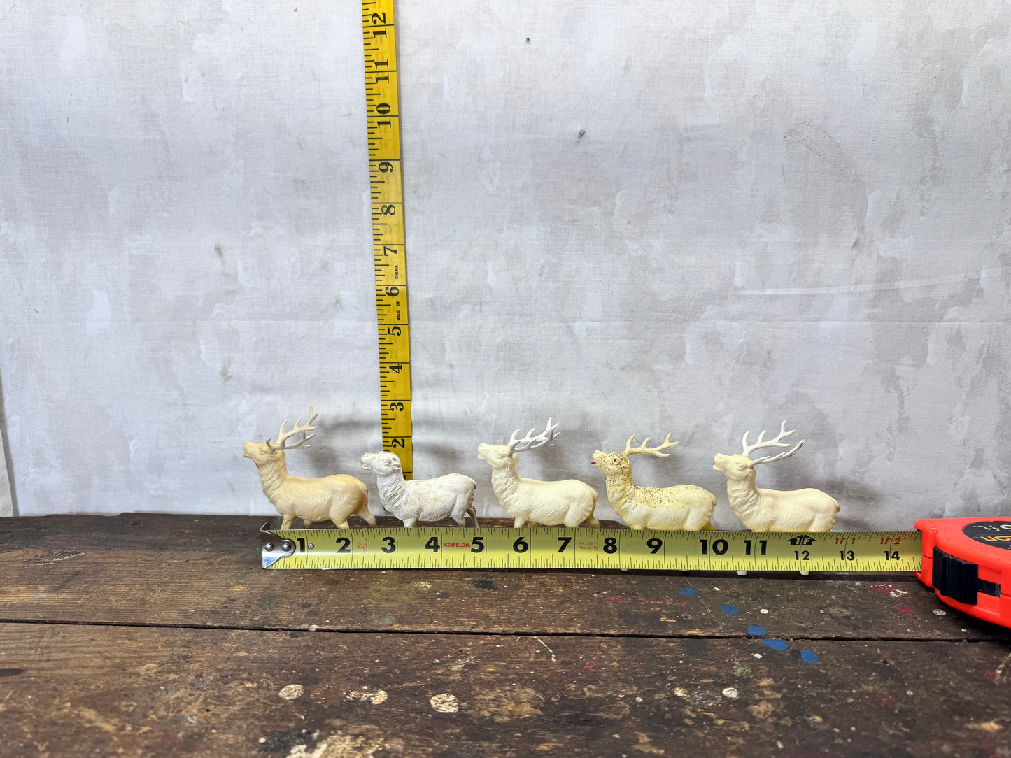 Celluloid Reindeer Bundle of 12 Flawed #2006