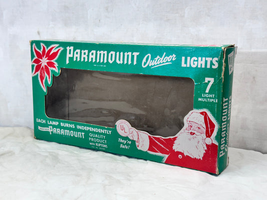 Paramount Outdoor Lights Box Empty Vintage Christmas #1734