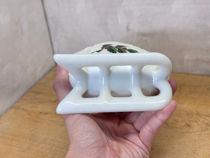 Vintage Milk Glass Westmoreland Sleigh Candy Dish #1714