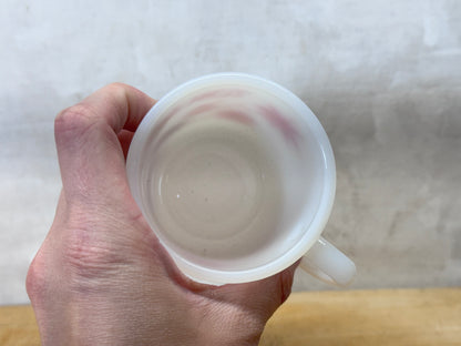 Fire King Milk Glass Tom & Jerry Christmas Mug #1753