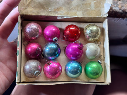 Mini Christmas Tree 12 Japan Ornaments Vintage #2208