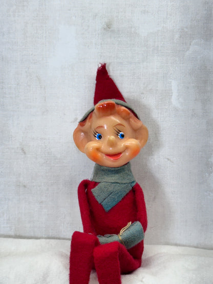 Japan Red Knee Hugger Elf Vintage #1707
