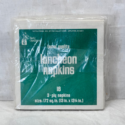 Christmas Poinsettia NOS Napkins #2145 Vintage