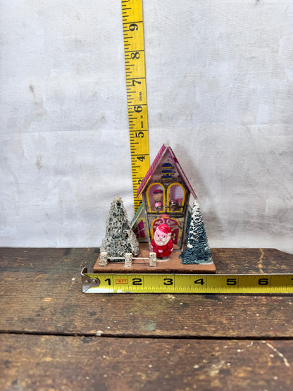 Twinkle Lite Putz Christmas House Vintage Flawed #2197