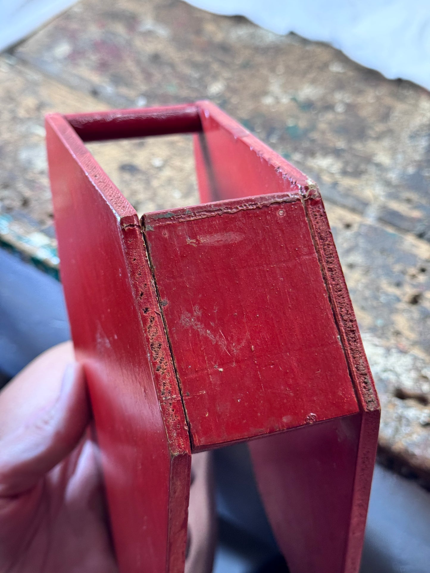 Christmas Red Napkin Holder Vintage #1906
