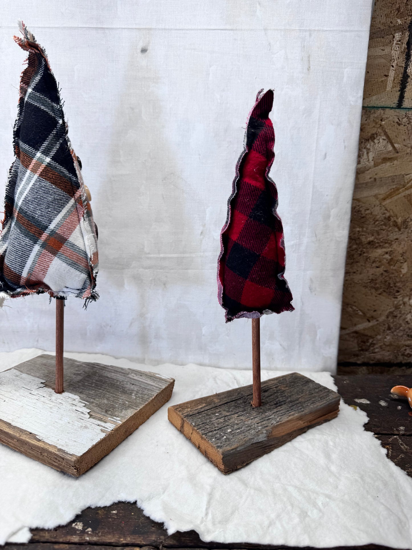 Hand Crafted Christmas Trees set of 3 #1925