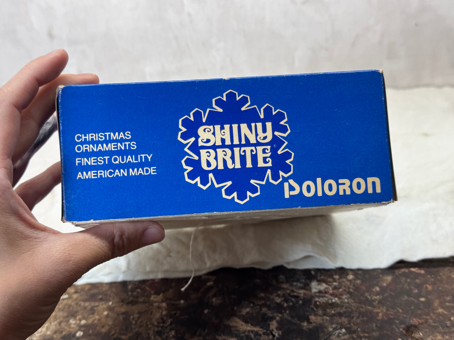 Shiny Brite Poloron Vintage Christmas Ornaments NOS #1834