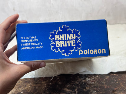 Shiny Brite Poloron Vintage Christmas Ornaments NOS #1834