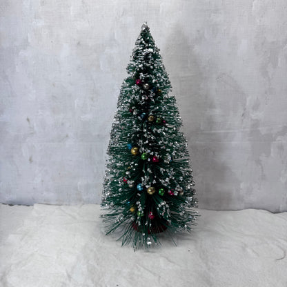 Large Bottle Brush Tree Mini Ornament Garland Vintage #2059