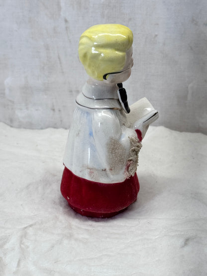 Japan Vintage Ceramic Choir Boy Christmas #1789