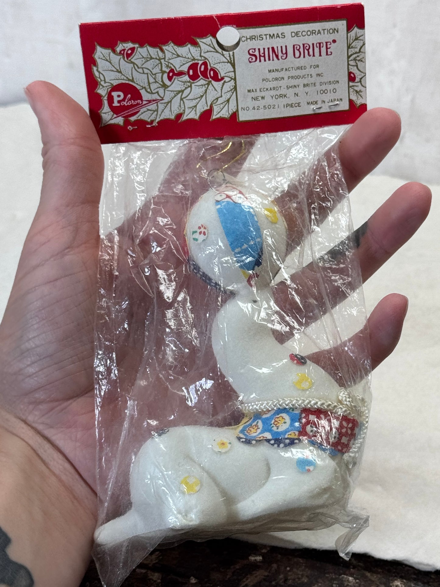 Shiny Brite Seal Ornament Vintage NOS #1867