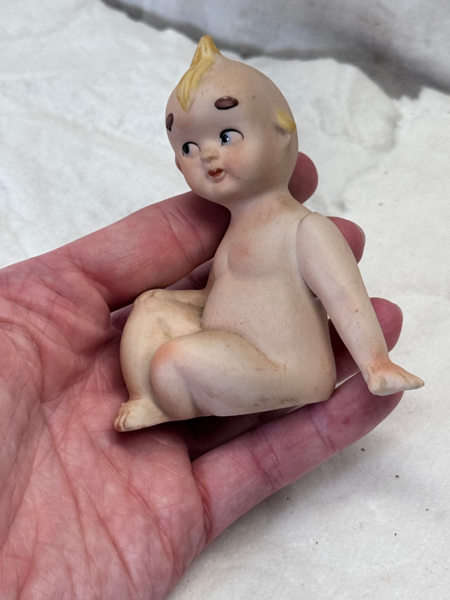 Baby Kewpie Cupie Doll Ceramic Figurine Vintage Christmas #2107