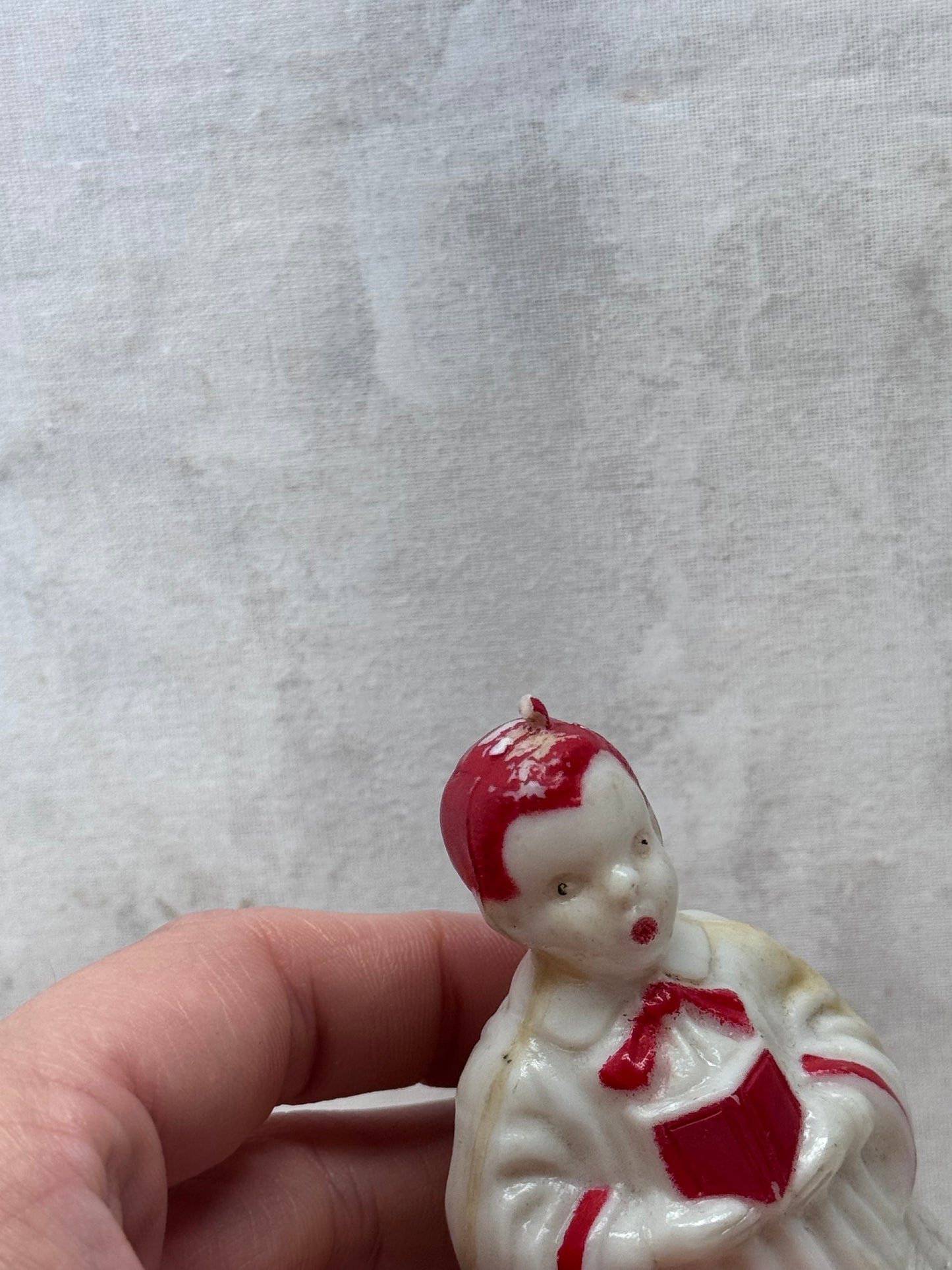 Christmas Choir Boy Figurine Plastic Vintage #2088