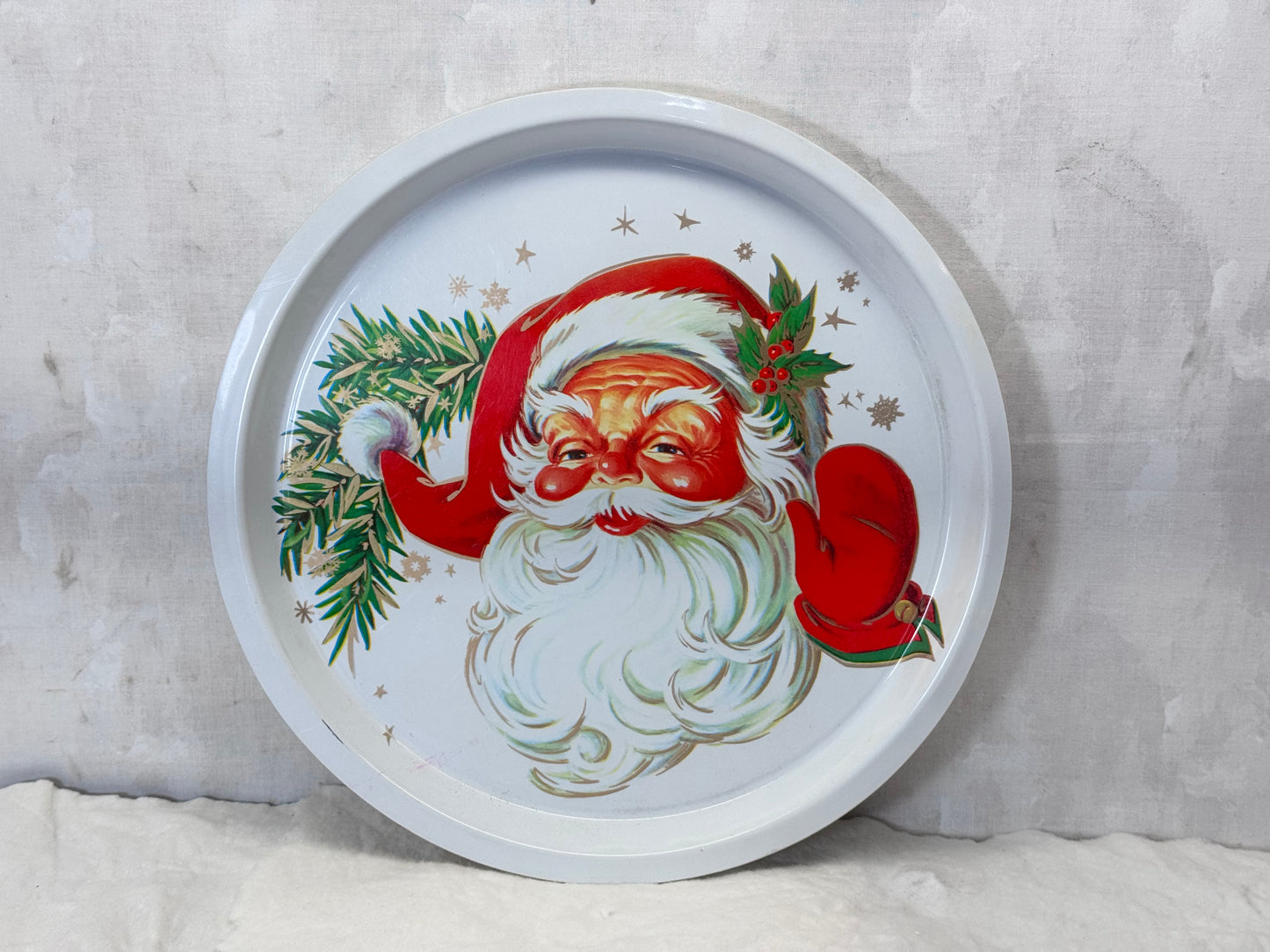 Plastic Santa Claus Tray #1879