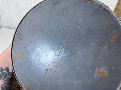 Currier & Ives Christmas Tin Round Empty Vintage Maurice Lenell #1887