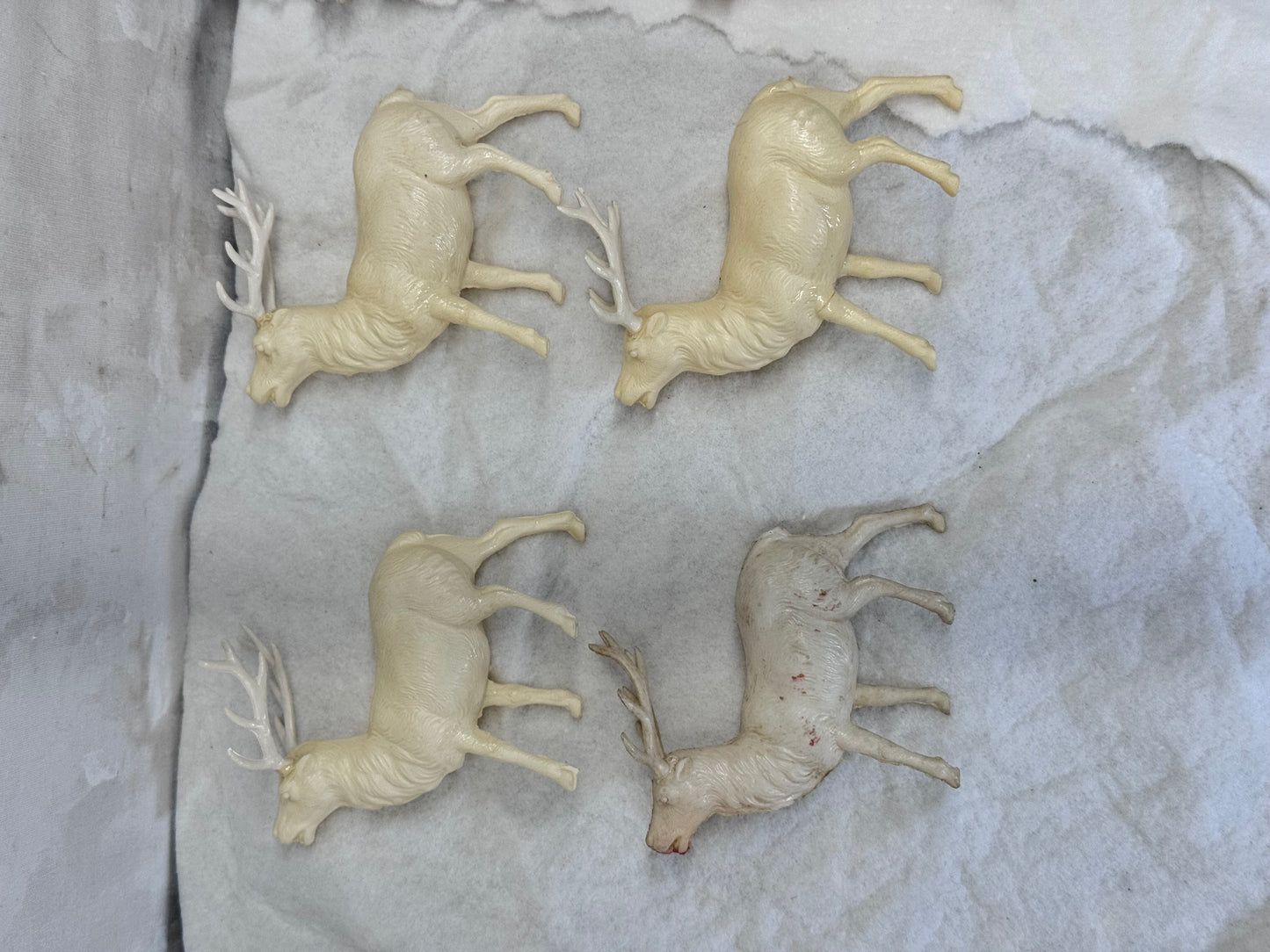 Celluloid Reindeer Bundle of 12 Flawed #2006