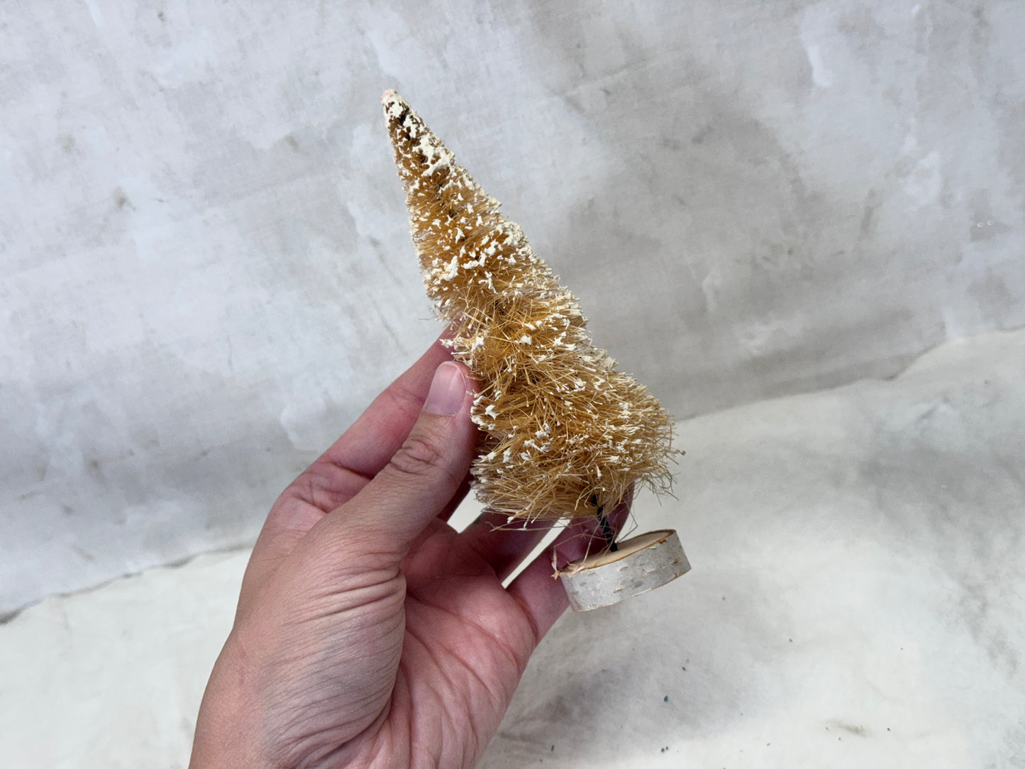 Three Bottle Brush Christmas Trees Vintage #1934