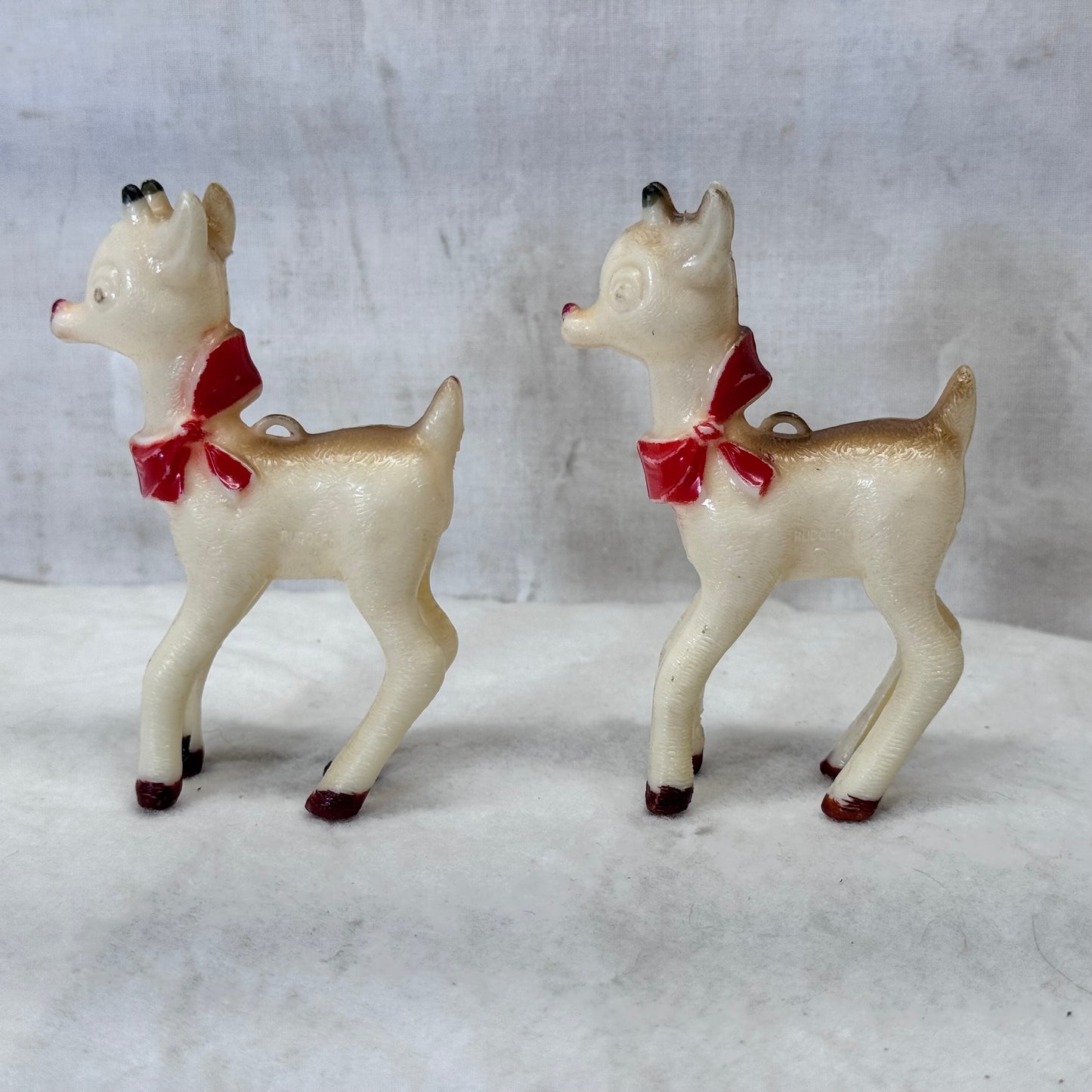 Rudolph Hard Plastic Vintage Ornaments #2079
