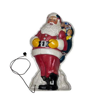 Light-Up Santa Claus Display Vintage 1940s #2188