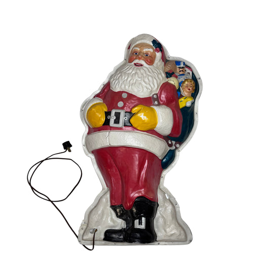 Light-Up Santa Claus Display Vintage 1940s #2188