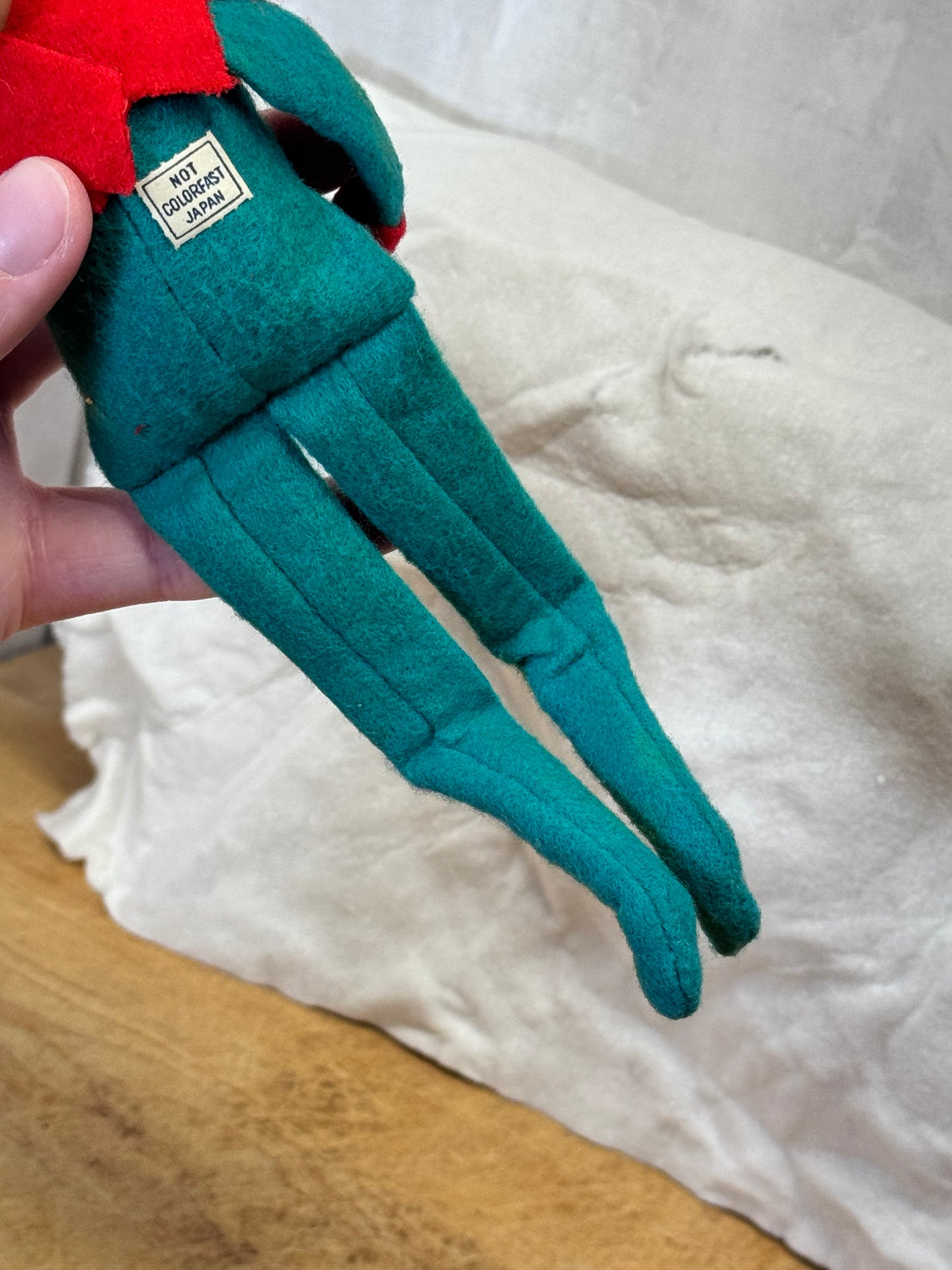 Japan Green Knee Hugger Elf Vintage #1709
