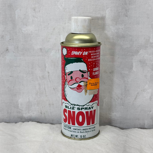 Bliz Spray Snow Vintage Can  Christmas #2062