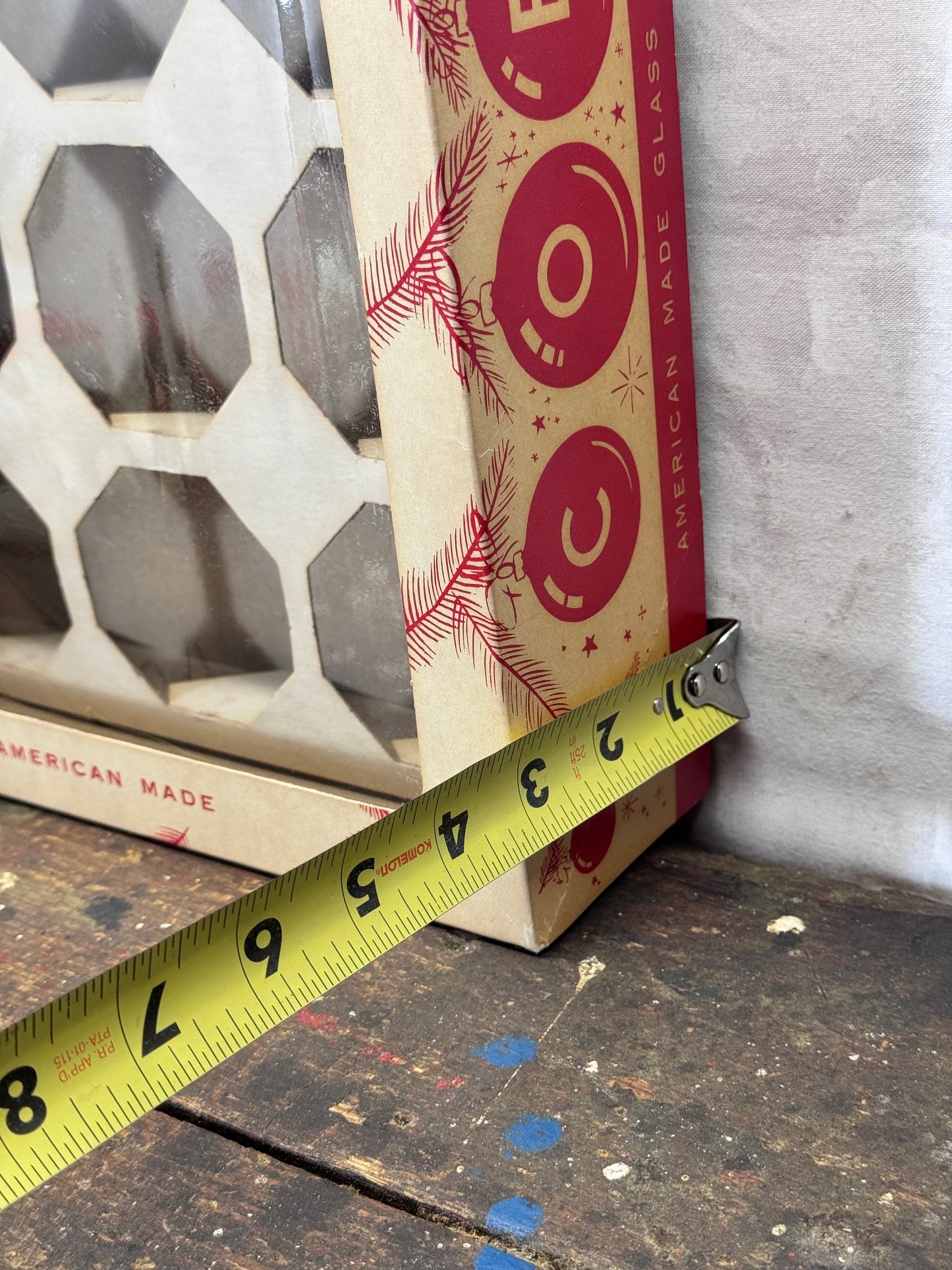 Coby Christmas Ornament Box Empty Vintage #1973