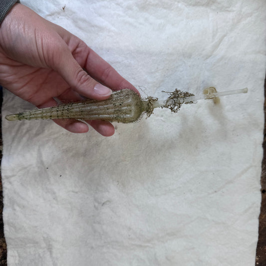 Victorian Glass Wire Mesh Ornament #2094