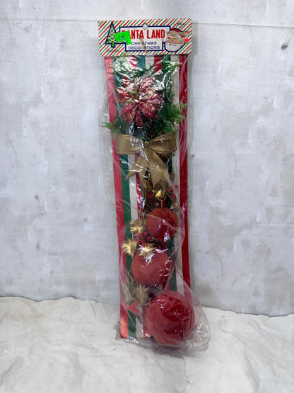 Santa Land Christmas Door HangerNOS Vtg #1737
