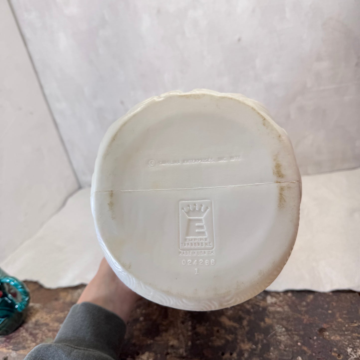 Empire Santa Cookie Jar Blow Mold Vintage #2057