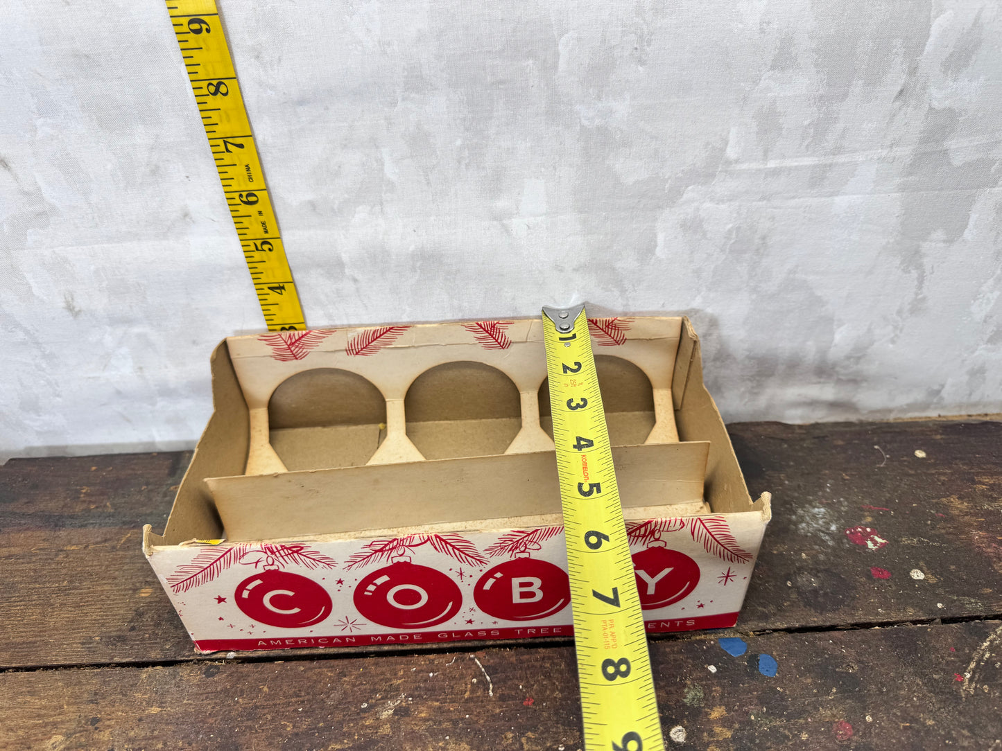 Coby Christmas Ornament Box EMPTY #1975