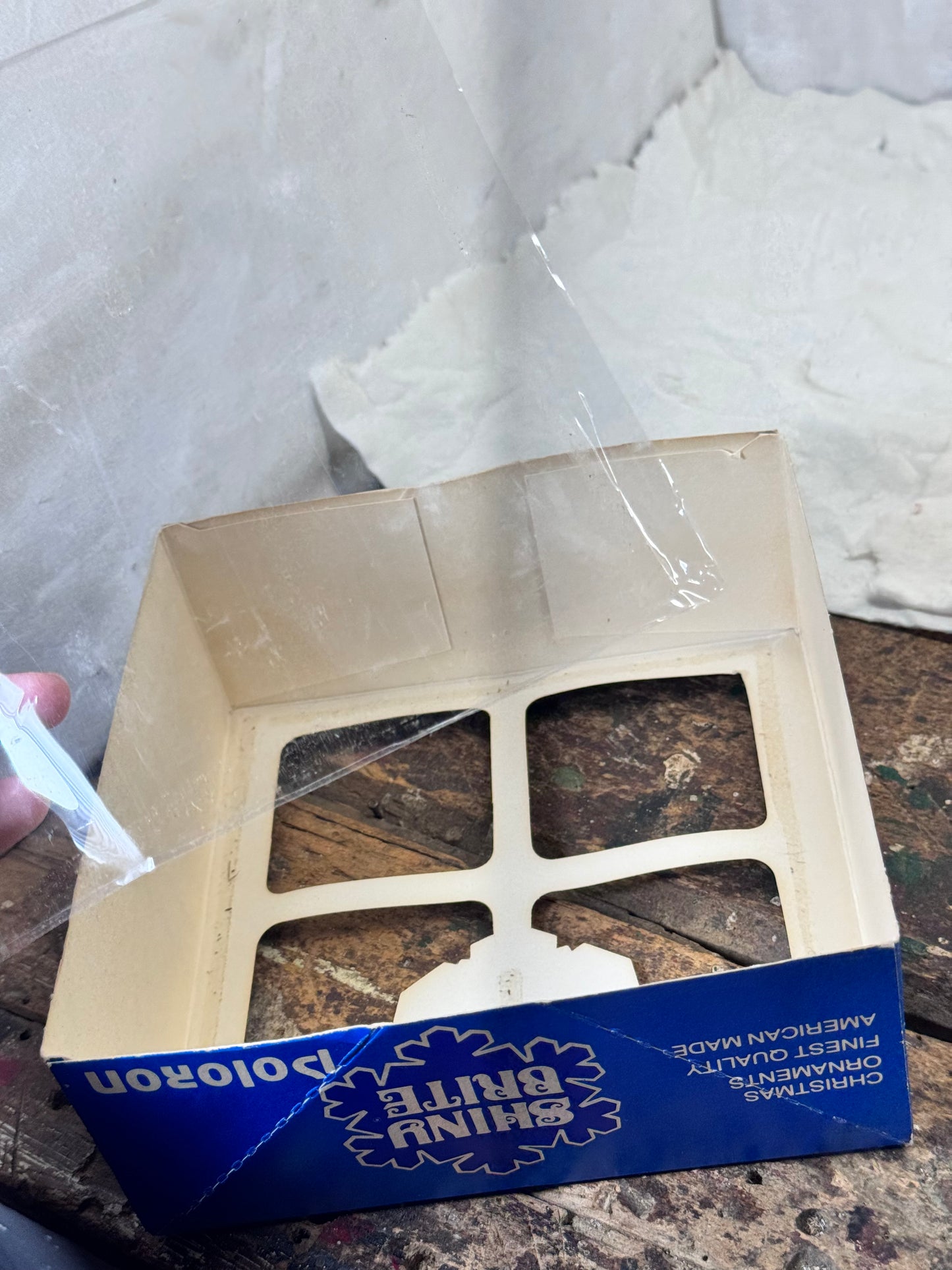 Shiny Brite Poloron Vintage Christmas Ornaments NOS #1834