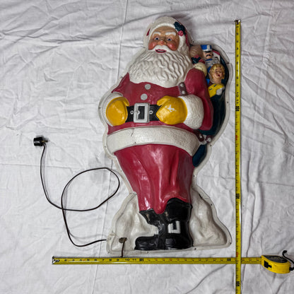Light-Up Santa Claus Display Vintage 1940s #2188