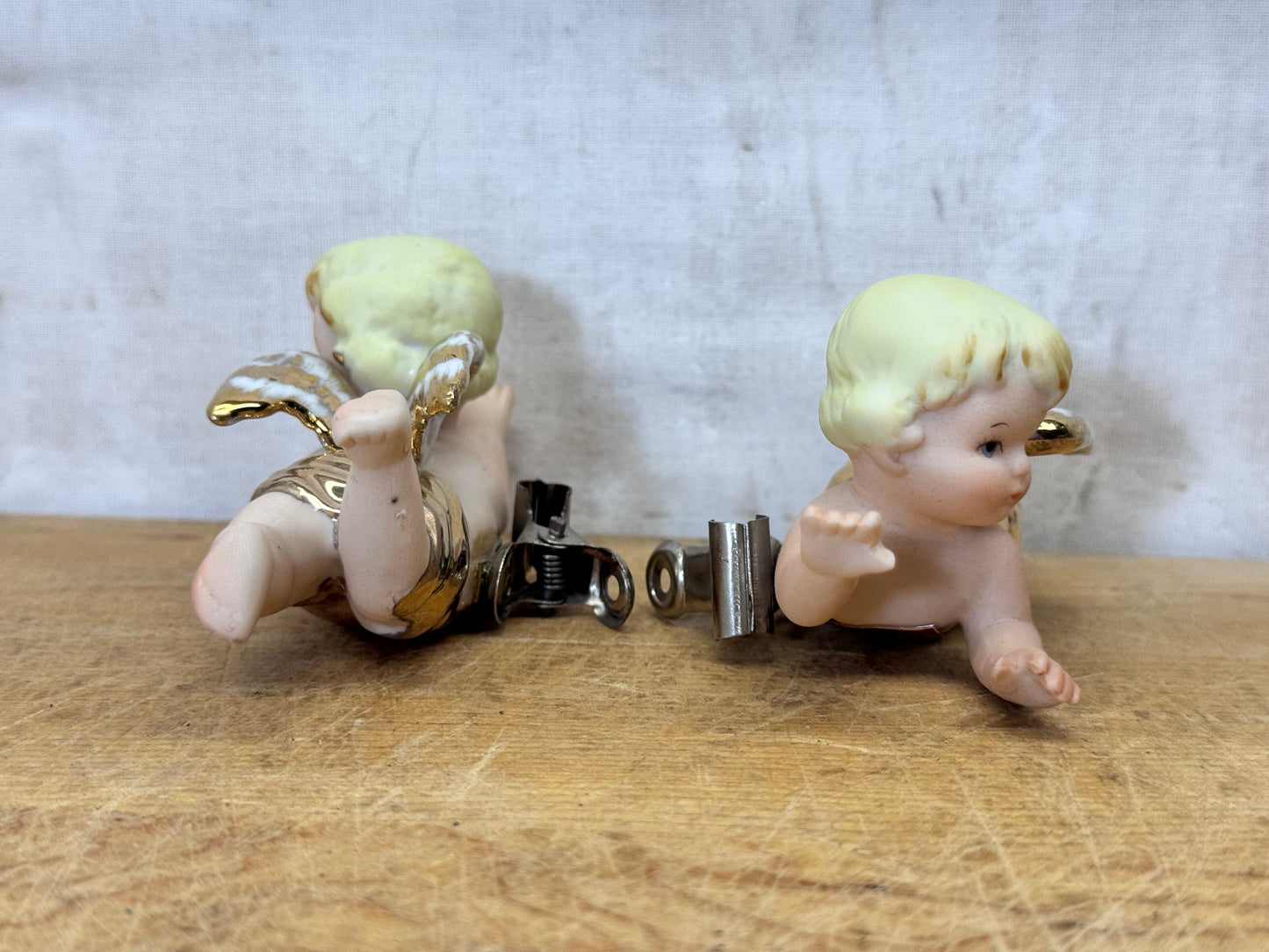 Lefton Japan Clip-On Tree Angels Ornaments #1720