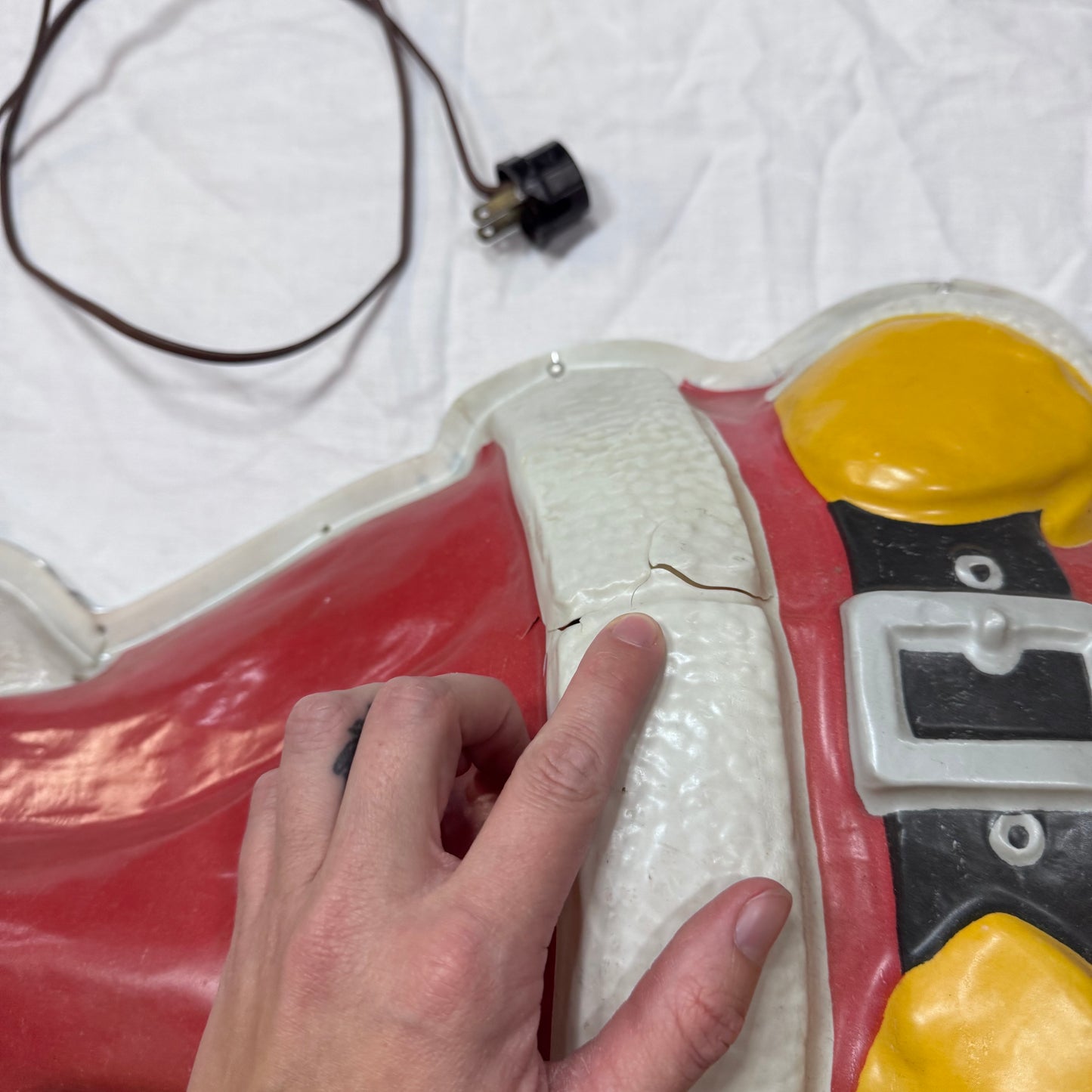 Light-Up Santa Claus Display Vintage 1940s #2188