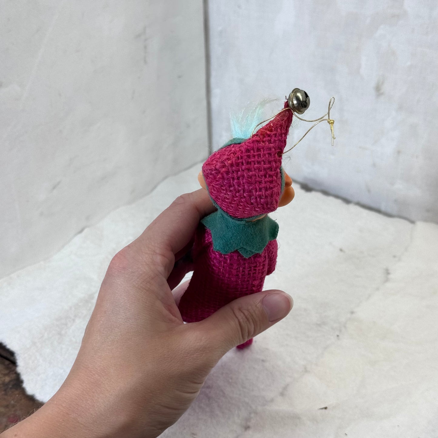 Unique Knee Hugger Elf Vintage Ornament #2097