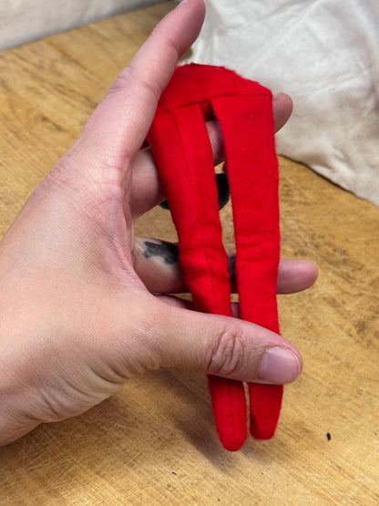 Japan Red Knee Hugger Elf Vintage #1706