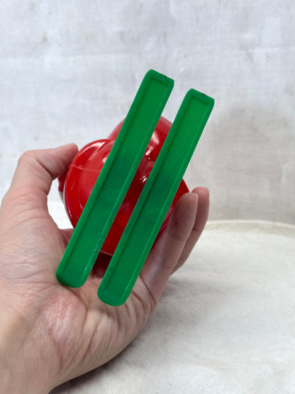 Vintage Rosbro Santa Skiing Candy Container #1977