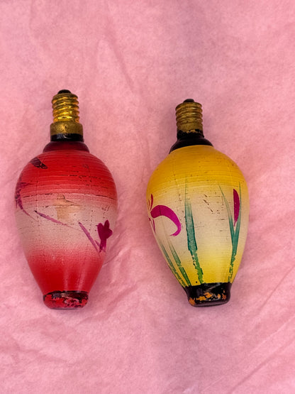Vintage Japan Christmas Lantern Light Bulbs #1676