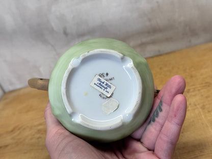 Lefton China Poinsettia Sugar Dish Vintage #1732