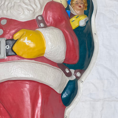Light-Up Santa Claus Display Vintage 1940s #2188
