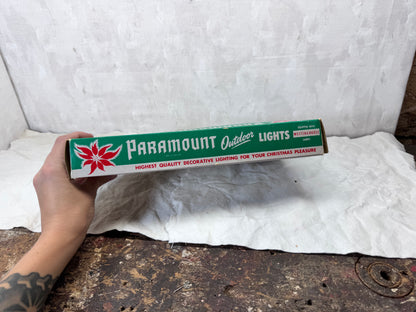Paramount Outdoor Lights Box Empty Vintage Christmas #1734