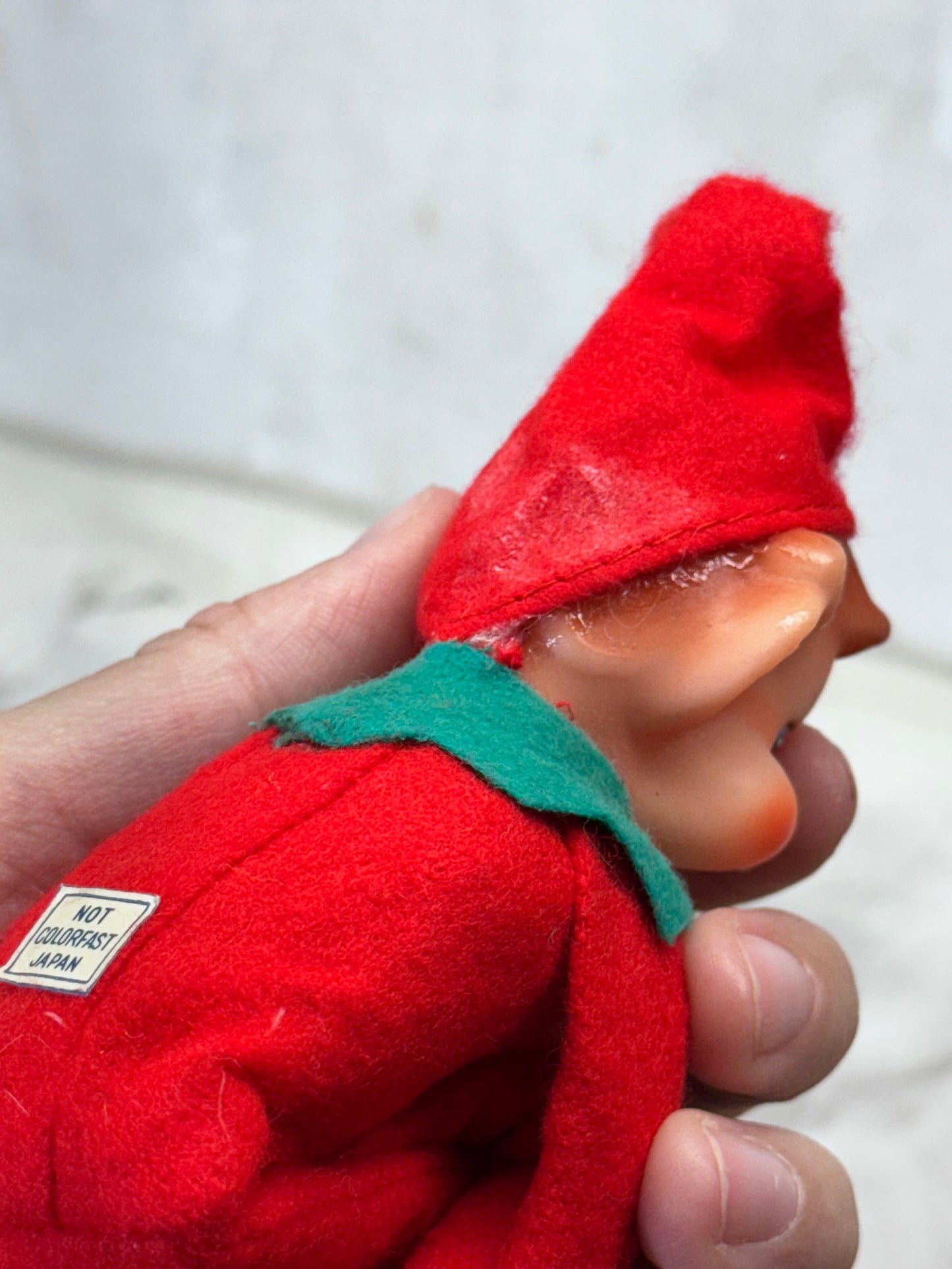 Japan Red Knee Hugger Elf Vintage #1706